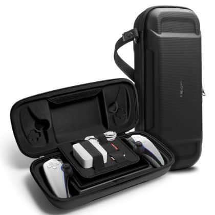 Spigen Rugged Armor ”pro” - Θήκη Μεταφοράς για Κονσόλα Playstation Portal - Μαύρο