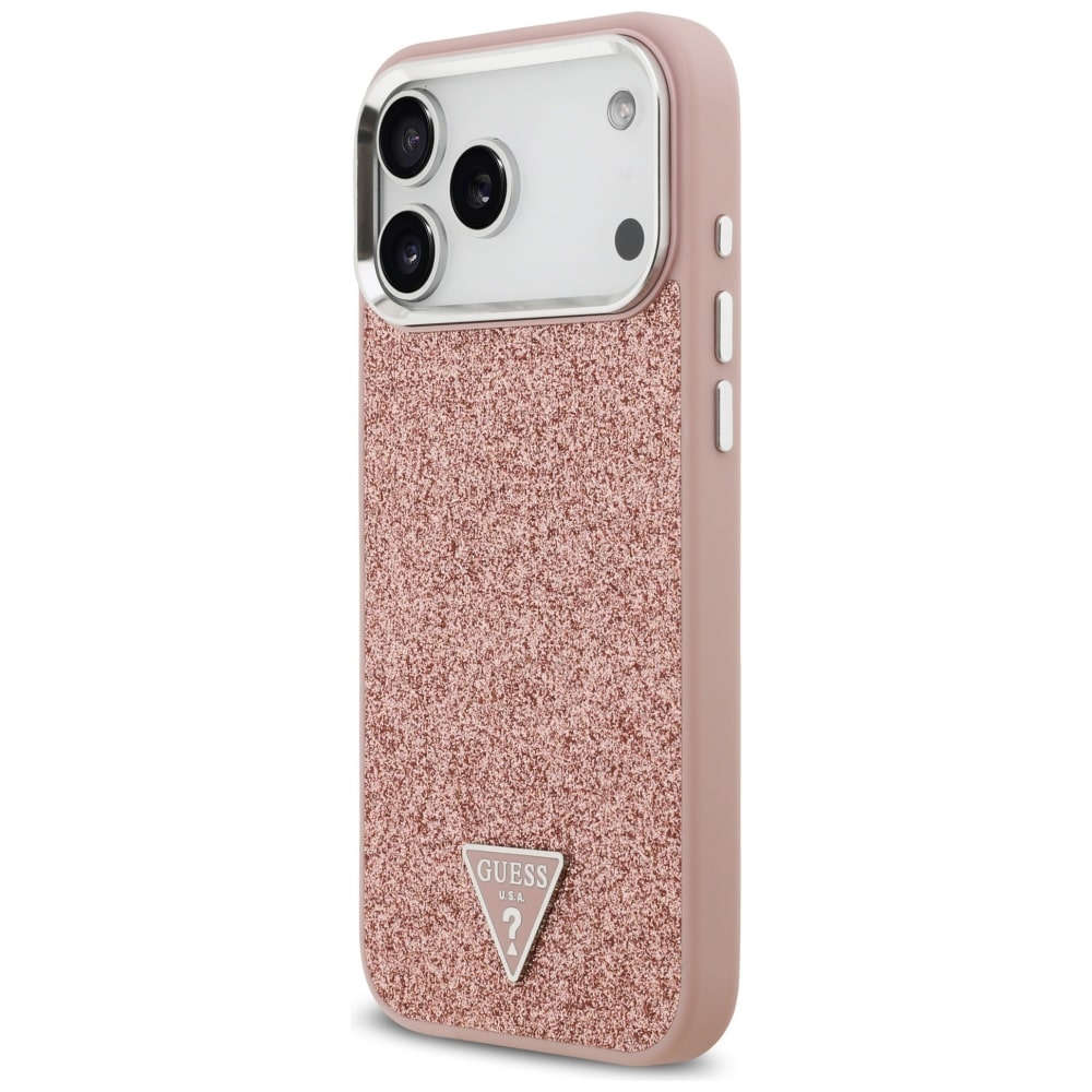 Guess Glitter Triangle - θήκη για Apple iPhone 17 Pro Max - Ροζ - Image 2