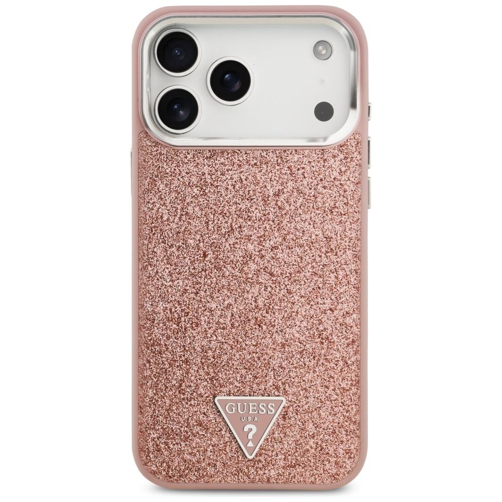 Guess Glitter Triangle - θήκη για Apple iPhone 17 Pro Max - Ροζ - Image 3