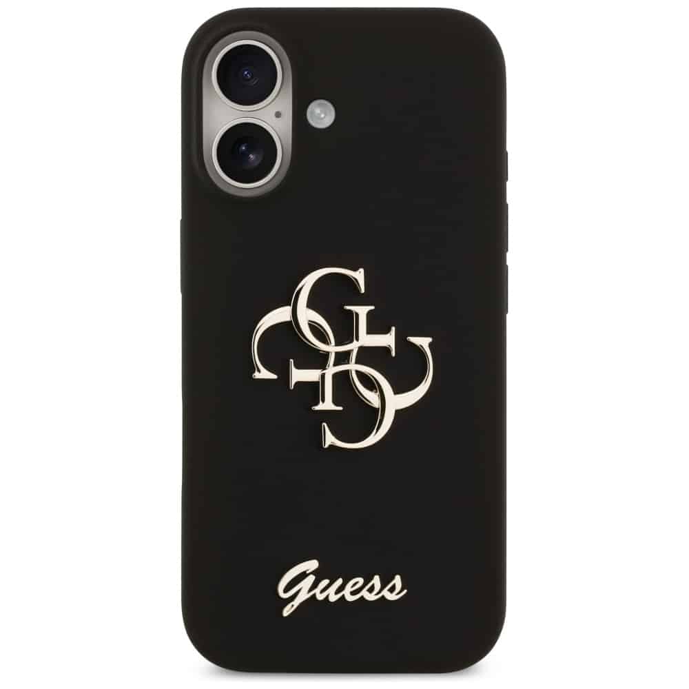 Guess Θήκη Από Σιλικόνη Big 4g Script Για iPhone 17 Μαύρη - Image 3