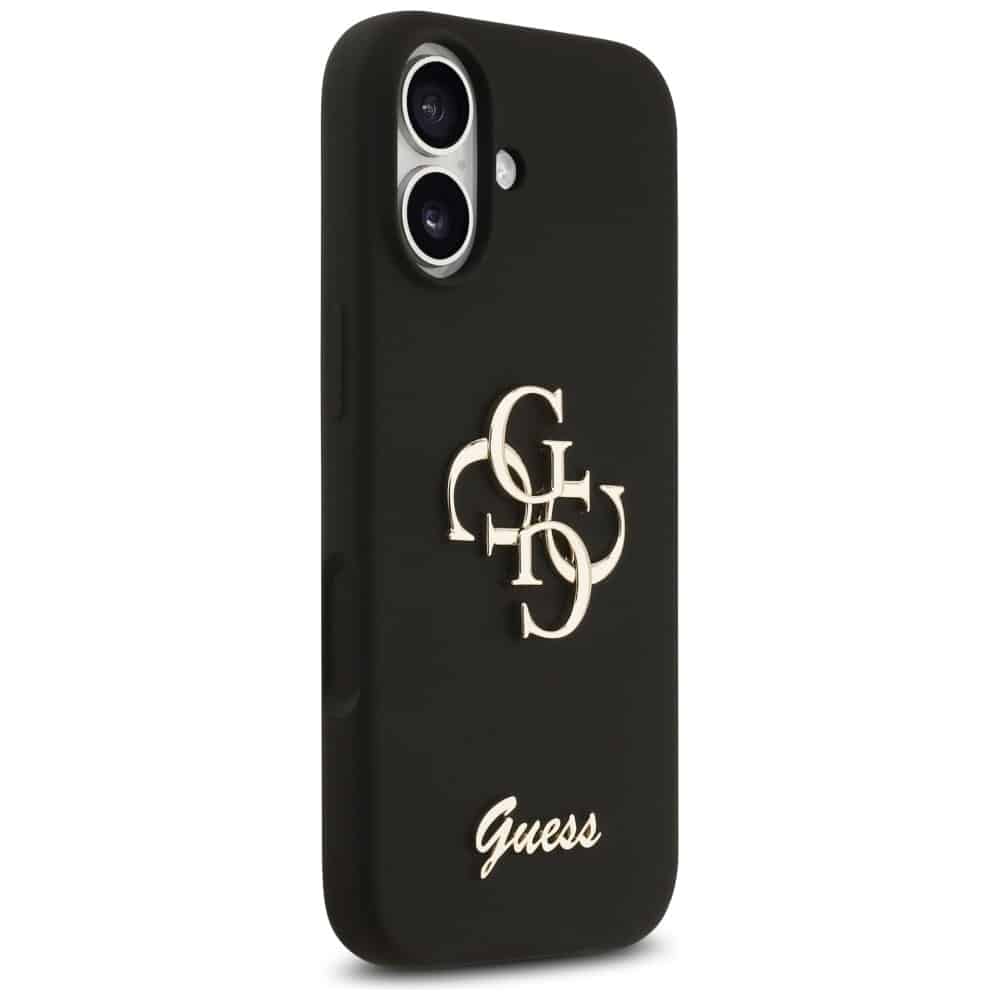 Guess Θήκη Από Σιλικόνη Big 4g Script Για iPhone 17 Μαύρη - Image 4