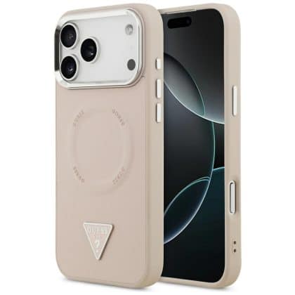 Guess Triangle Logo MagSafe - θήκη για Apple iPhone 17 Pro - Ροζ