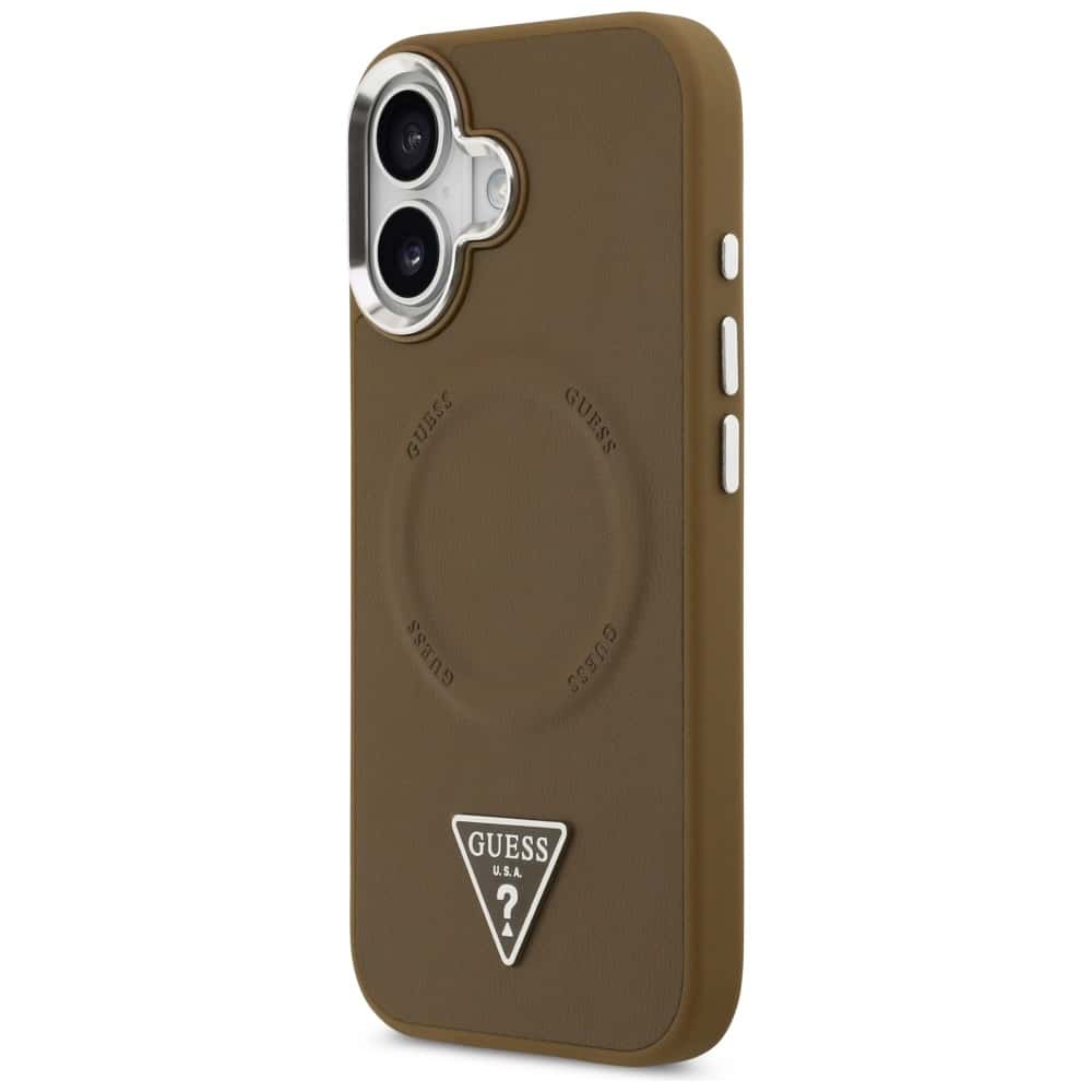 Θήκη Magsafe Guess Triangle Logo Για iPhone 17 Καφέ - Image 2