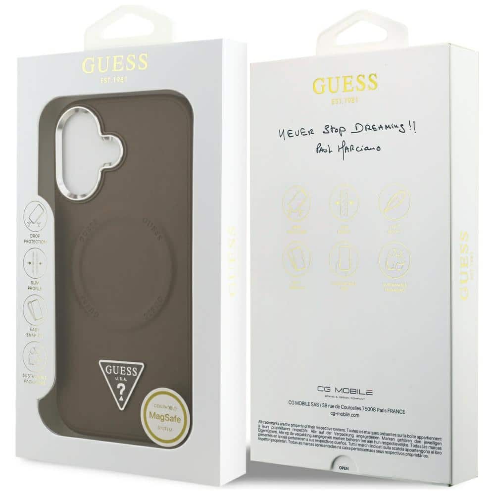 Θήκη Magsafe Guess Triangle Logo Για iPhone 17 Καφέ - Image 8