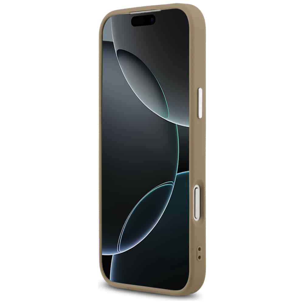 Θήκη Guess Grained Triangle Logo Magsafe Για iPhone 17 Pro Max Καφέ - Image 5