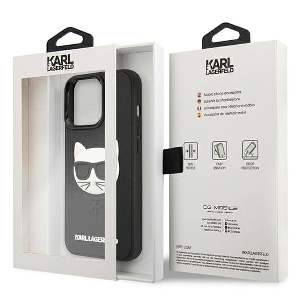 Karl Lagerfeld 3D Rubber Choupette - θήκη για Apple iPhone 13 Pro / - Μαύρο - Image 8