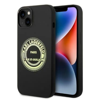 Karl Lagerfeld Σιλικόνη RSG - θήκη για Apple iPhone 14 Plus / 15 - Μαύρο