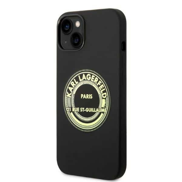 Karl Lagerfeld Σιλικόνη RSG - θήκη για Apple iPhone 14 Plus / 15 - Μαύρο - Image 2