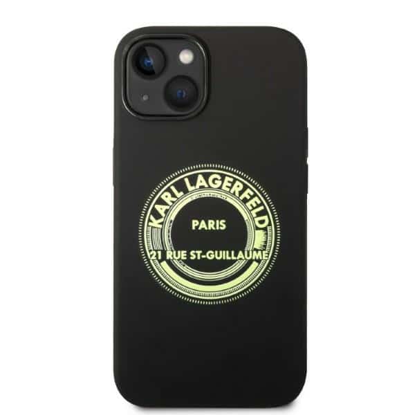 Karl Lagerfeld Σιλικόνη RSG - θήκη για Apple iPhone 14 Plus / 15 - Μαύρο - Image 3