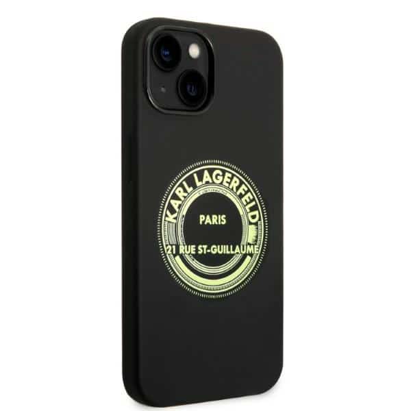 Karl Lagerfeld Σιλικόνη RSG - θήκη για Apple iPhone 14 Plus / 15 - Μαύρο - Image 4
