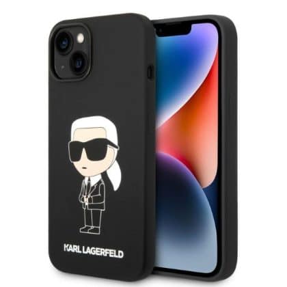 Karl Lagerfeld Silicone Ikonik Karl MagSafe - θήκη για Apple iPhone 14 Plus / 15 - Μαύρο