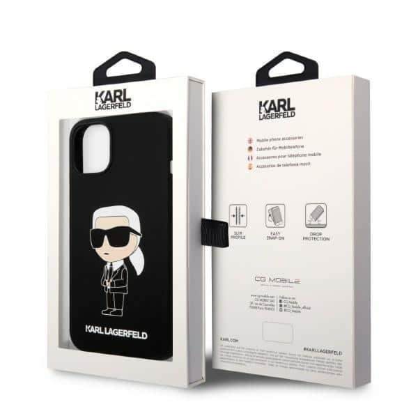 Karl Lagerfeld Silicone Ikonik Karl MagSafe - θήκη για Apple iPhone 14 Plus / 15 - Μαύρο - Image 8
