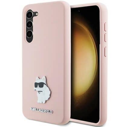 Karl Lagerfeld Choupette Metal Pin - θήκη για Samsung Galaxy S23+ S916 - Ροζ