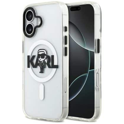 Karl Lagerfeld IML Karl Sketch Logo MagSafe - θήκη για Apple iPhone 17 - Διάφανο