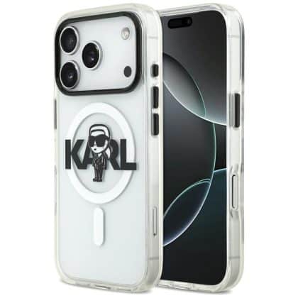Karl Lagerfeld IML Karl Sketch Logo MagSafe - θήκη για Apple iPhone 17 Pro - Διάφανο