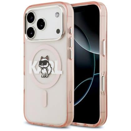 Karl Lagerfeld IML Choupette - θήκη για Apple iPhone 17 Pro - Ροζ