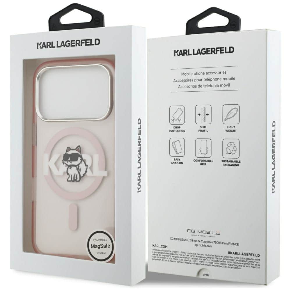 Karl Lagerfeld IML Choupette - θήκη για Apple iPhone 17 Pro - Ροζ - Image 8
