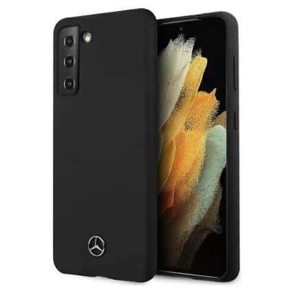 Θήκη Hardcase Mercedes Mehcs21ssilbk S21 G991 Μαύρη Από Σιλικόνη