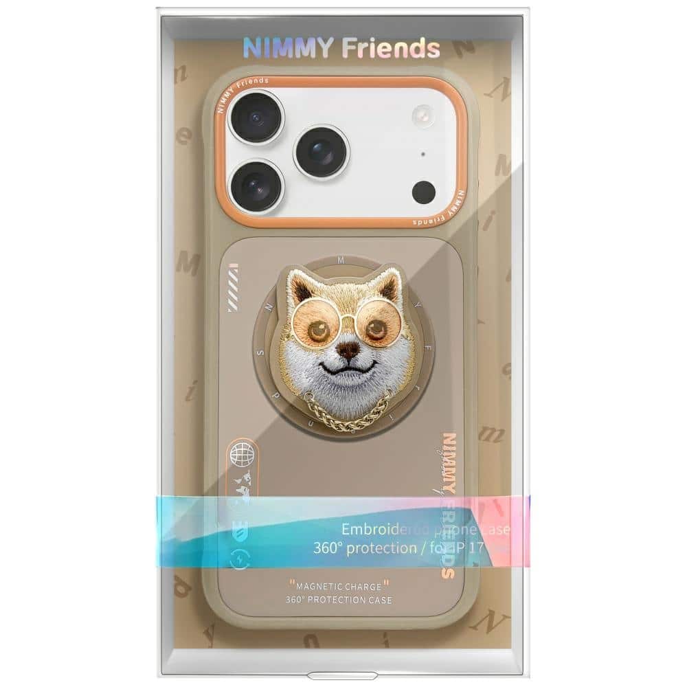 Nimmy Glasses Cool Dog - θήκη για Apple iPhone 17 Pro Max - Μπεζ - Image 2