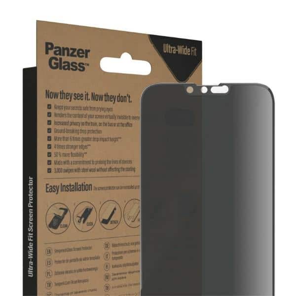 Panzerglass™ Ultra-Wide Fit iPhone 14 Plus / 13 Pro Max 6.7" Οθόνη Προστασίας Ιδιωτικότητας Με Αντιβακτηριακή Επίστρωση Και Easyaligner P2785 - Image 7