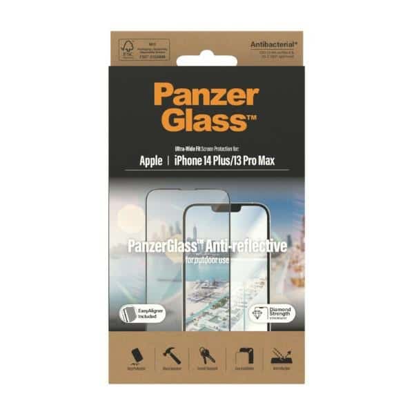 Panzerglass Ultra-Wide Fit Αντι-Αντανακλαστικό Προστατευτικό Οθόνης Για iPhone 14 Plus / 13 Pro Max 6,7" Με Αντιβακτηριακή Τεχνολογία Και Easyaligner - Image 8
