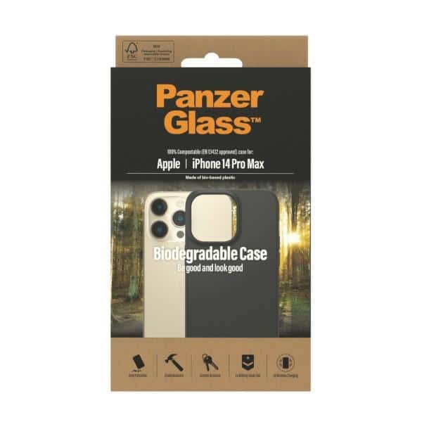 PanzerGlass Βιοδιασπώμενη Θήκη - θήκη για Apple iPhone 14 Pro Max - Μαύρο - Image 3