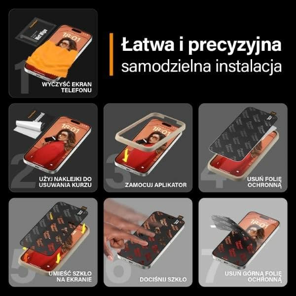 Panzerglass Ultra-Wide Fit Γυαλί Προστασίας Οθόνης Για iPhone 15 Pro 6.1" Με Easy Aligner - Image 14