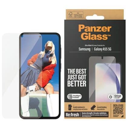 Panzerglass Ultra-Wide Fit Θωράκιση Οθόνης Για Samsung A55 5ga556 Με Easy Aligner Στη Συσκευασία 7358