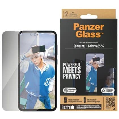 Panzerglass Ultra-Wide Fit Για Samsung Galaxy A35 5g – Προστασία Οθόνης Με Φίλτρο Ιδιωτικότητας Και Easy Aligner