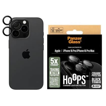 Panzerglass Hoops Κεραμικός Προστατευτικός Φακός Για iPhone 16 Pro 6.3" / 16 Pro Max 6.9" 1282