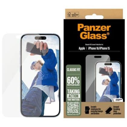 Panzerglass Προστατευτική Γυάλινη Επιφάνεια Για iPhone 16 6.1" Classic Fit 2873