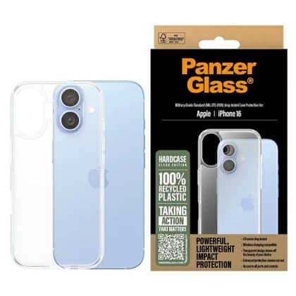 PanzerGlass HardCase - θήκη για Apple iPhone 16 - Διάφανο