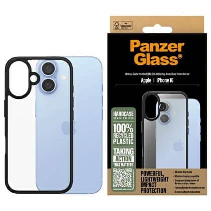PanzerGlass HardCase - θήκη για Apple iPhone 16 - Μαύρο