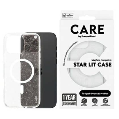 PanzerGlass Flagship Star LitCase - θήκη για Apple iPhone 16 Pro Max - Λευκό