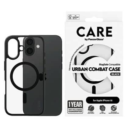 PanzerGlass CARE by PanzerGlass - θήκη για Apple iPhone 16 - Μαύρο