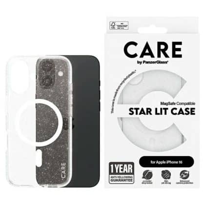 PanzerGlass Flagship Star LitCase - θήκη για Apple iPhone 16 - Λευκό