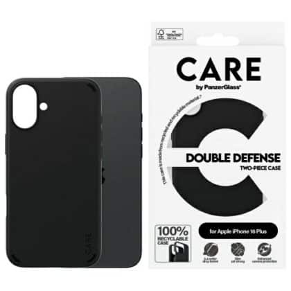 PanzerGlass Feature Double Defense - θήκη για Apple iPhone 16 Plus - Μαύρο