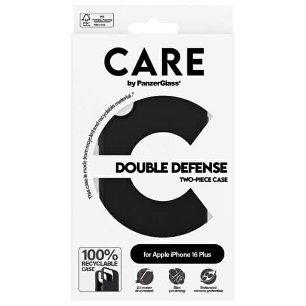PanzerGlass Feature Double Defense - θήκη για Apple iPhone 16 Plus - Μαύρο - Image 4