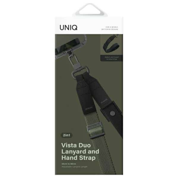 Uniq Vista Duo Λουράκι Για Κινητό 2 Σε 1 Μαύρο - Image 4
