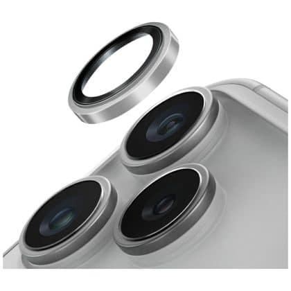Uniq Optix Prime Προστατευτικό Φακών Κάμερας Για iPhone 17 Pro / iPhone 17 Pro Max Με Εφαρμογέα Ασημί