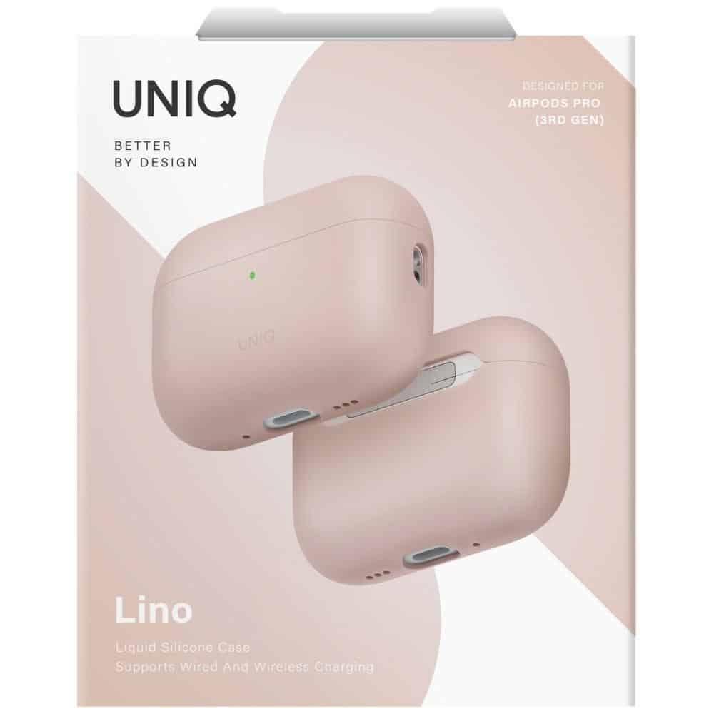 Θήκη Uniq Lino Για Airpods Pro 3ης Γενιάς - Ροζ Σιλικόνη - Image 6