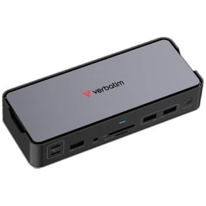 Verbatim Pro Docking Station 15-In-1 Με 2xhdmi, 1xrj45, 4xusb-A, 4xusb-C, 1xsd, 1xmicrosd, 1xaudio