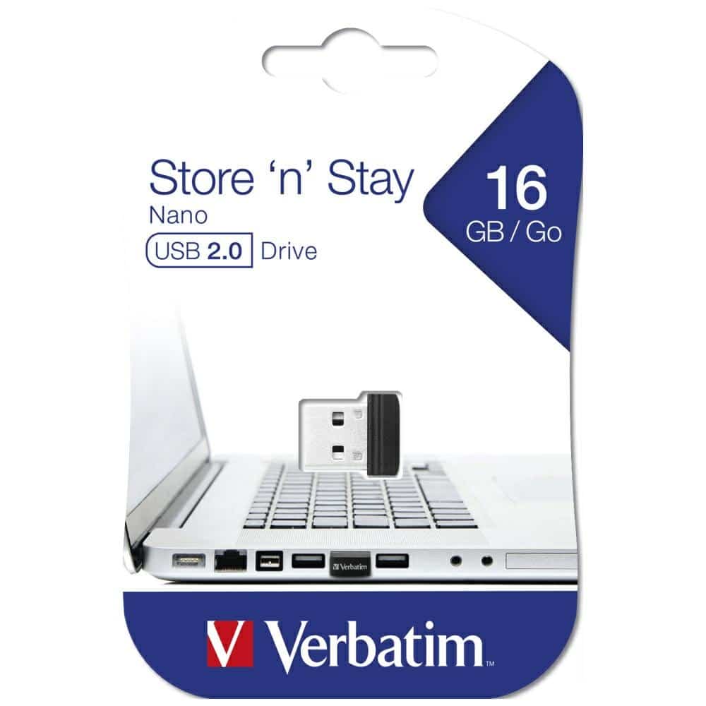 Verbatim Store `n` Stay Nano USB 16gb Φλασ Δίσκος Μαύρος 97464 - Image 4