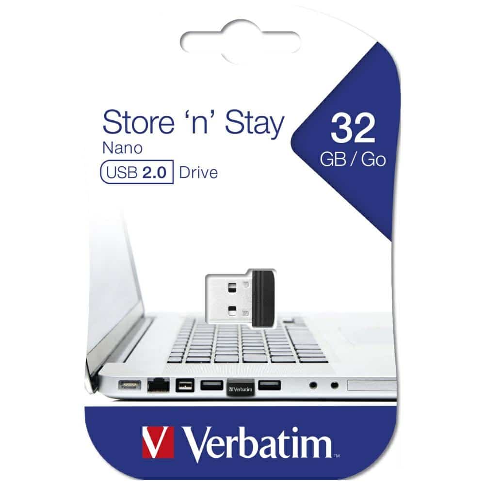 Pendrive Verbatim Store `n` Stay Nano USB 2.0 32gb Μαύρο - Image 5