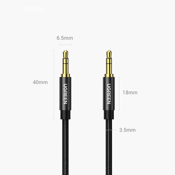 3.5mm To 3.5mm Audio Καλώδιο Ugreen Av112, 1m, Black - Image 5