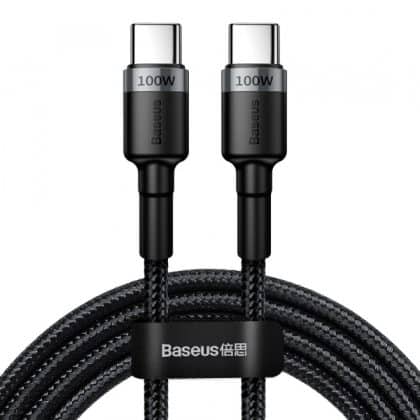 USB-C To USB-C Καλώδιο Baseus Cafule, 100w, 5a, 2m, Grey Catklf-Alg1