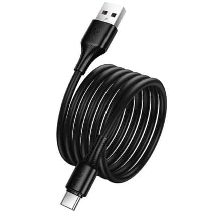 USB-A To USB-C Καλώδιο Hoco X120, 60w, 3a, 1m, Black