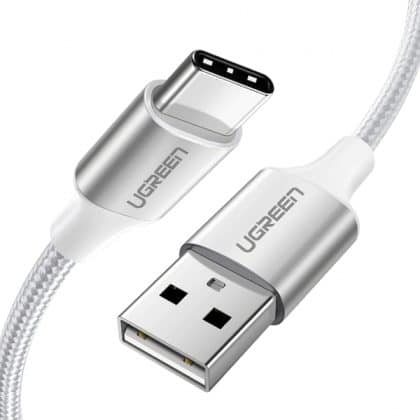 USB-A To USB-C Καλώδιο Ugreen Us288, 18w, 3a, 2m, White