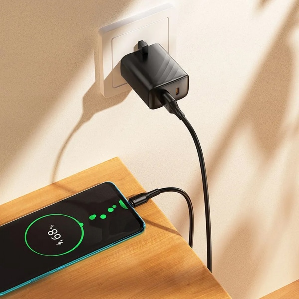 USB-A To USB-C Καλώδιο Hoco X120, 60w, 3a, 1m, Black - Image 2