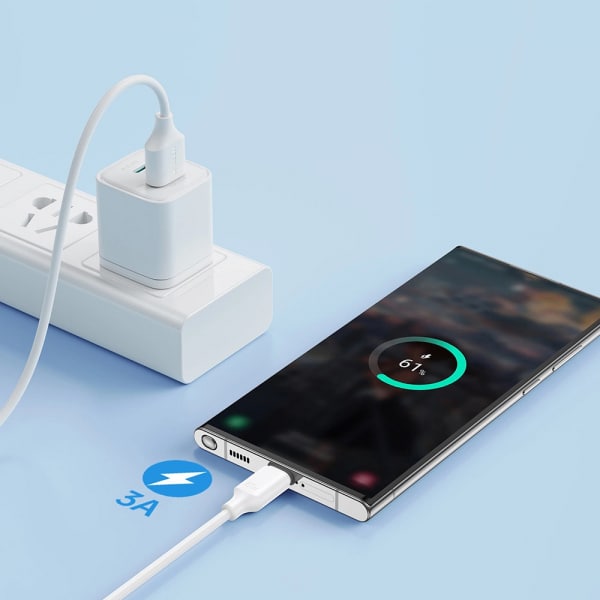 USB-A To USB-C Καλώδιο Joyroom S-Uc027a9, 20w, 3a, 1m, Black - Image 3